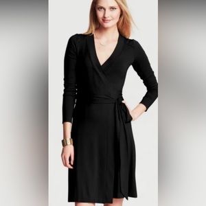 NWOT Banana Republic Black Wrap Dress